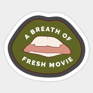 A Breath of Fresh Movie - Green Lips Sticker